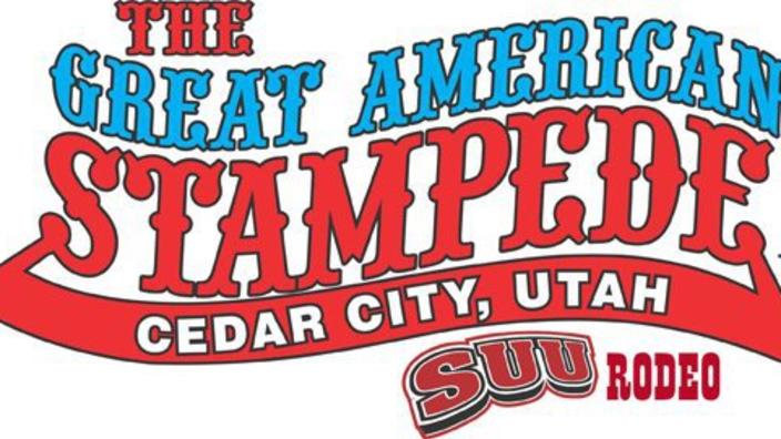 Great American Stampede Rodeo event logo for Cedar City rodeo weekend