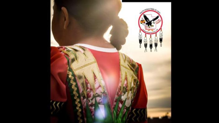 Paiute Restoration Gathering Pow-Wow dancers at the outdoor arbor in Cedar City