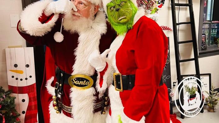 Santa Andy & The Grinch Graphic