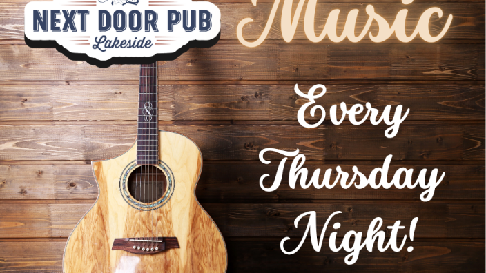 Next Door Pub Lakeside: Live Music Thursdays