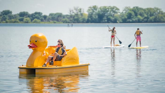 Rubber duck paddle boat discount