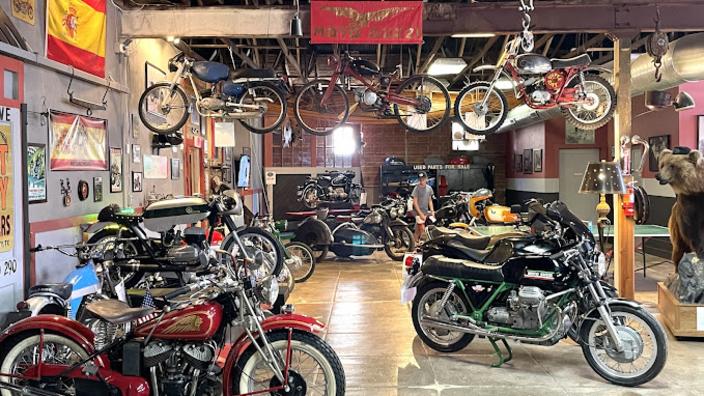 Vintage motorcycle company store