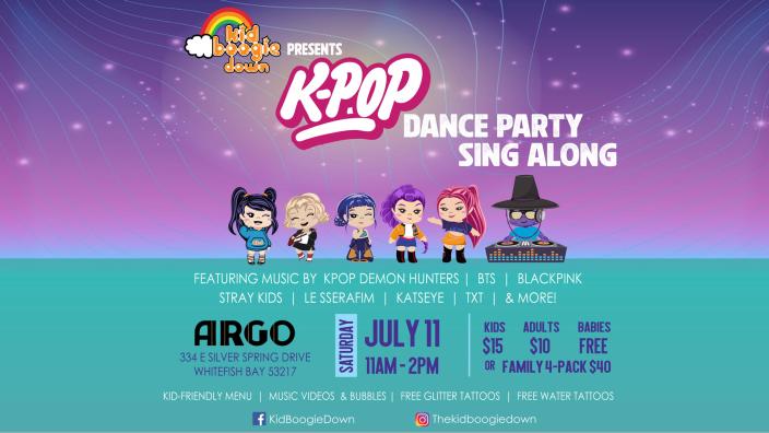 Kid Boogie Down: Kpop Dance Party Sing Along | Whitefish Bay, WI 53217
