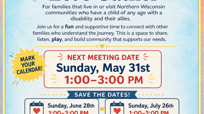 Let's Gather-for families who have a special needs child of any age