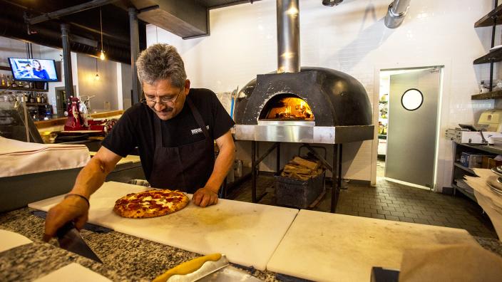 Great wood fired brick oven pizza! - Review of The Lodge Restaurant,  Webster, MA - Tripadvisor