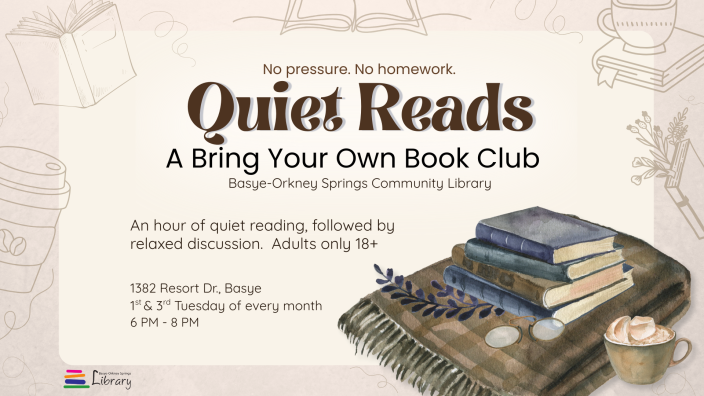 Quiet Reads: A Bring Your Own Book Club
