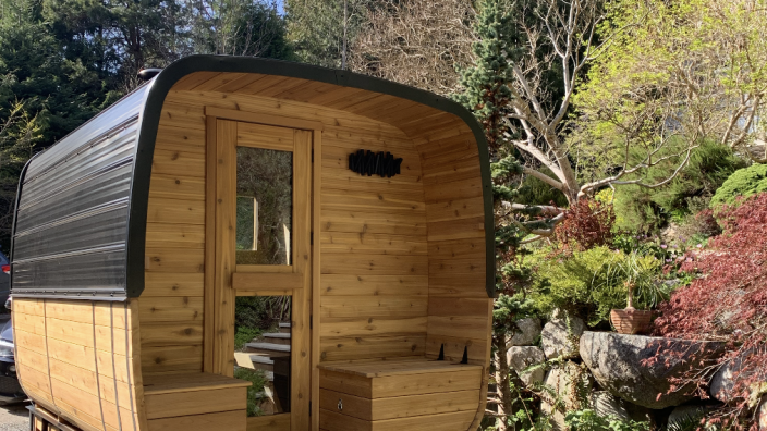 suana  Equinox Outdoor Cube Sauna With Huum Drop WIFI Heater