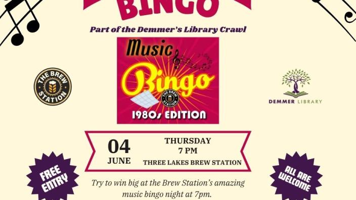 Library Crawl - Music Bingo