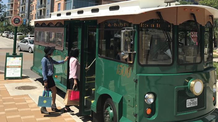 The Woodlands Town Center Trolley