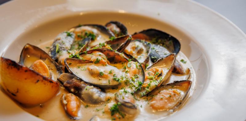 Mussel Pasta at Salerno Cucina