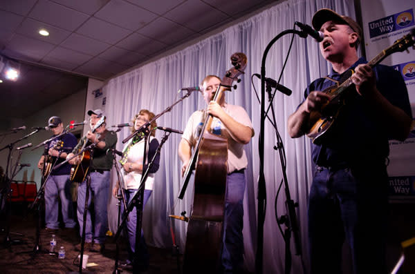 band performing on stage