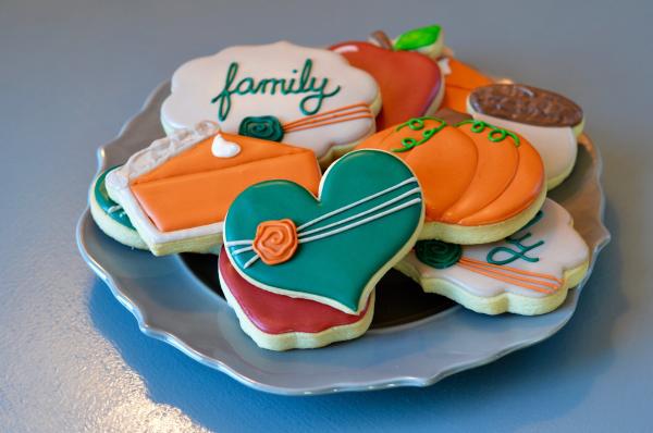 SugarBot Thanksgiving cookies