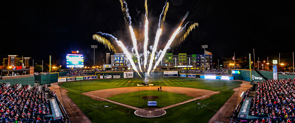 Fireworks over Jackson Field