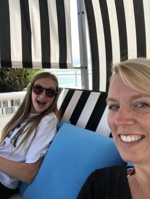 Mother and Daughter enjoying a getaway at Daytona Beach