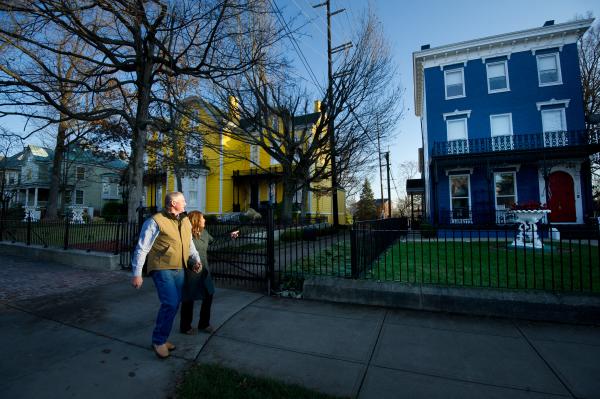 Couple Walking New Albany