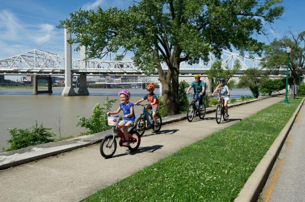 Ohio River Greenway Biking Family