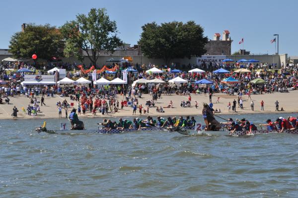 Dragon Boat Races from River