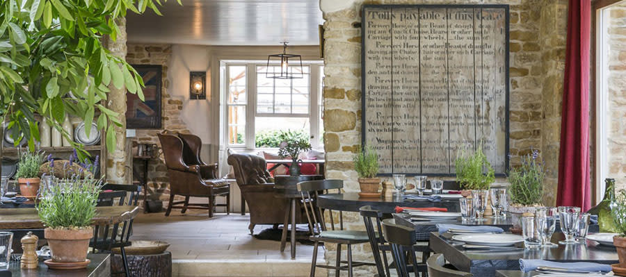 The dining room at the Wild Rabbit
