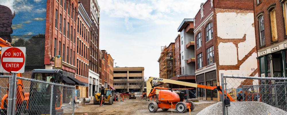The Landing Under Construction April 2019 in Fort Wayne, Indiana