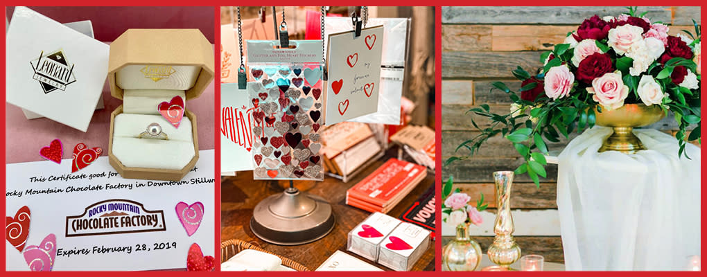 Flowers and gifts from local stores in Stillwater for Valentine's Day 