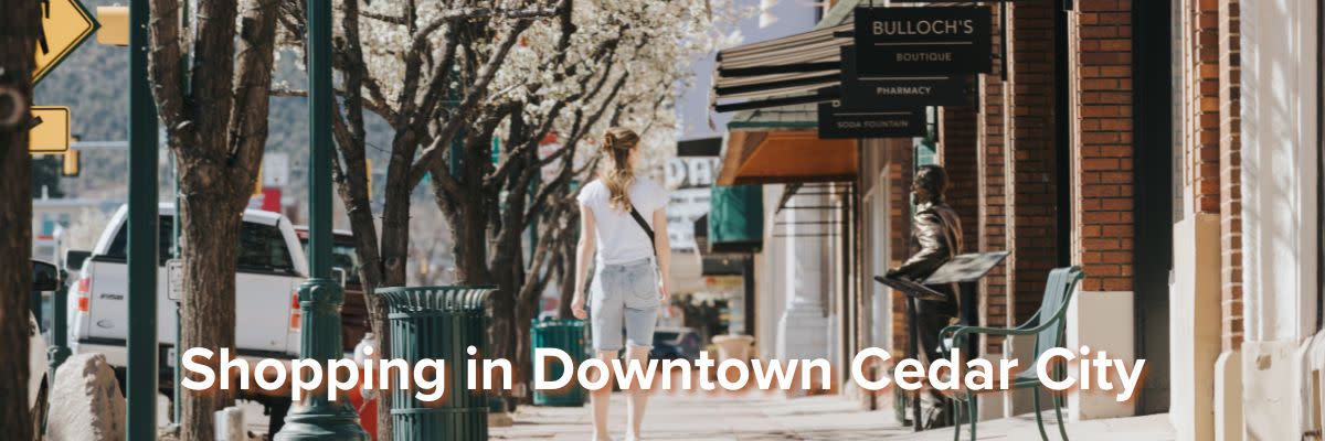 Shopping in Downtown Cedar City