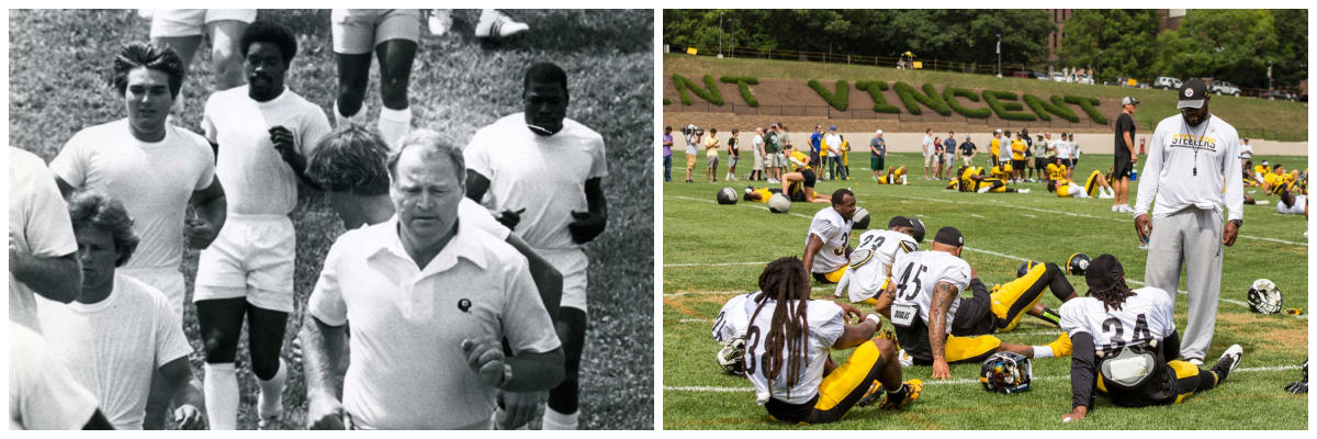 Steelers Training Camp Then and Now