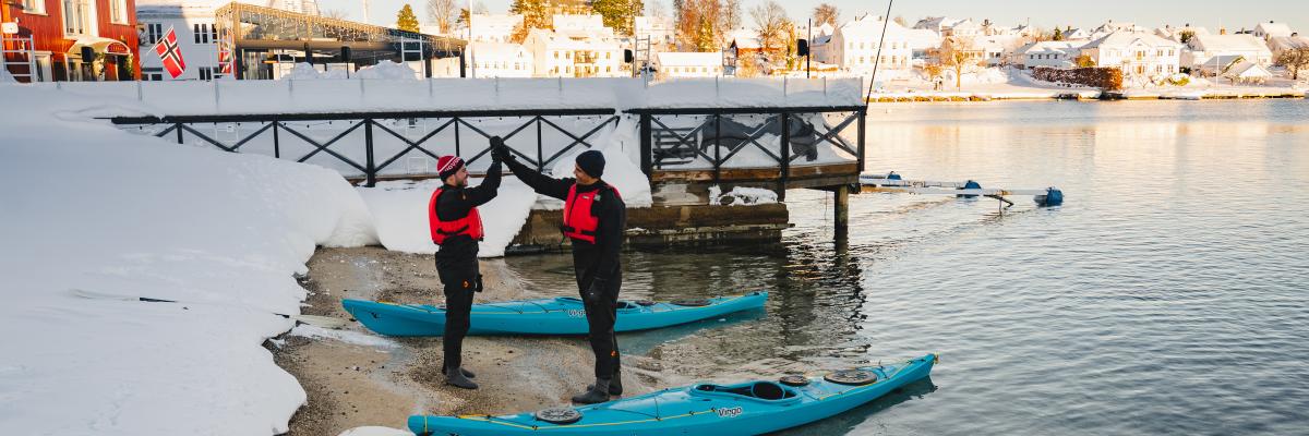 to blo kajakker i lillesand