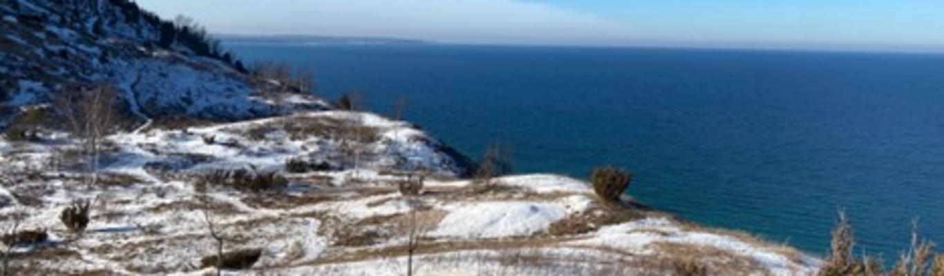 The Empire Bluff Trail Reroute in the Winter, at Daybreak (A MUST-DO!)