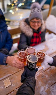 Cheers at Shelter's winter patio