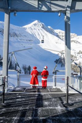 Santa at Big Sky Resort