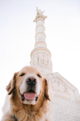 koa and lily victory monument selfie