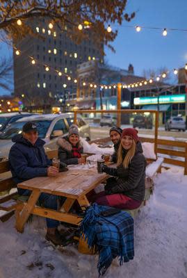 Shelter winter patio