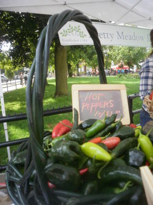 Peppers for sale at Farmers on the Square