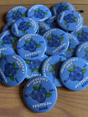 Blueberry Art Festival button