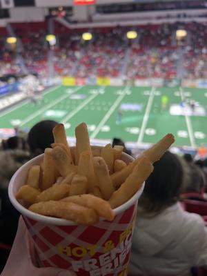 blizzards game french fries