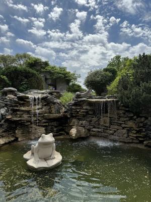 Oliver Winery waterfall