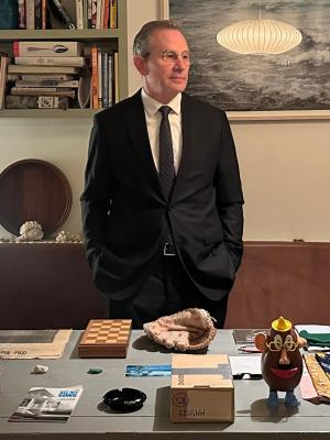 Playwright-performer Ed Schmidt in EDWARD - Photo by Sophie Blackall