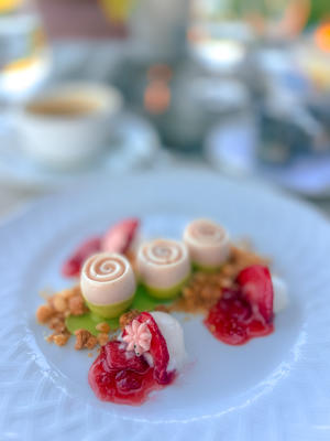strawberry lychee dessert