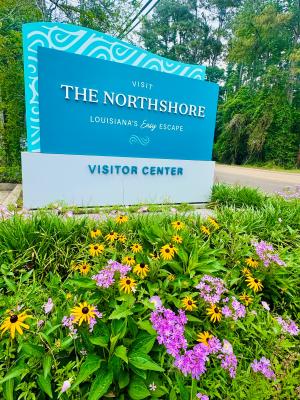 Visit The Northshore monument sign April 2025