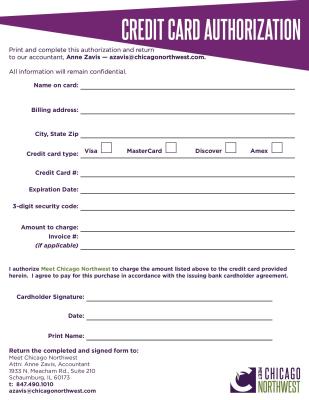 creditcard authorization form