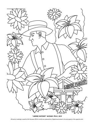 "Luepke History" Coloring Page
