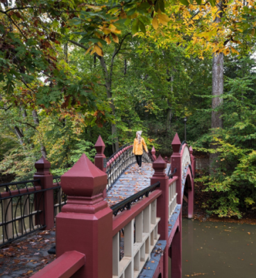 Woman on the bridge