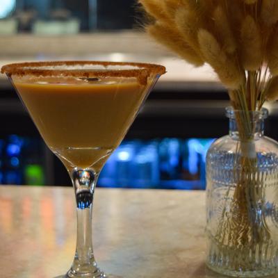 Pumpkin Spice Martini Halloween Cocktail Mr. D's