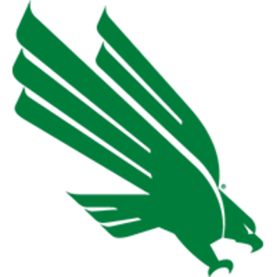 The logo for the University of North Texas Mean Green.