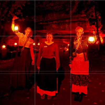 Actors in the Tales of the Underground experience at Lost River Cave