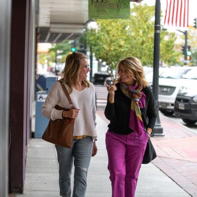 Two Women Shopping Downtown Casper