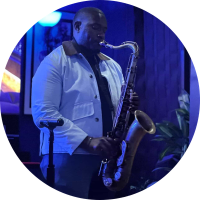 Man playing saxophone