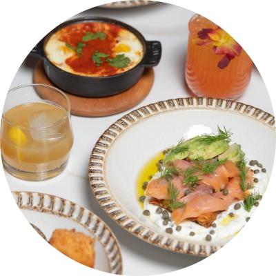 Assortment of meals and drinks