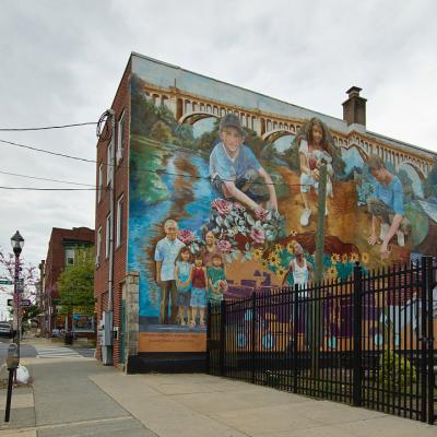 Allentown Mural - 'Building Bridges Embracing Change (2006)'