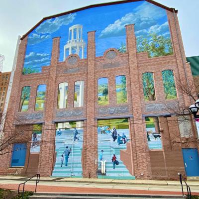 Artist Michael Web's Allentown Mural 'Plaza for the Spirit of the Arts (2006)'